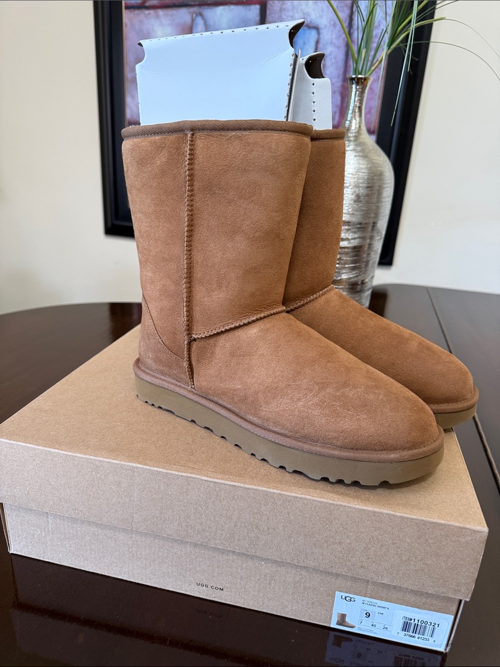 UGG Classic Short Boot in Chestnut Suede